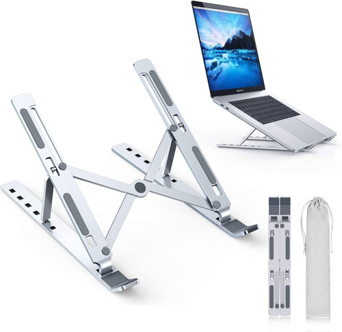 Soporte Notebook De Aluminio Rigido Plegable Regulable