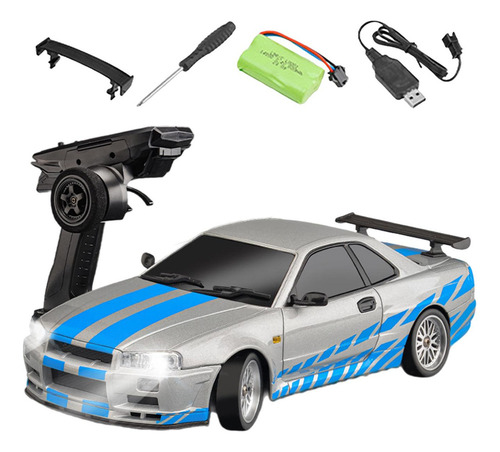 Modelo De Coche Rc Tire,coche De Carreras Deportivo Plateado