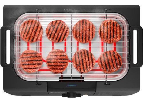 Churrasqueira Elétrica Cadence Grill Menu 1800w Grl810 Preto