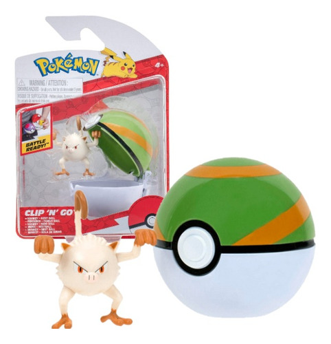 Pokémon Figura 6cm + Pokebola Clip N Go 95057