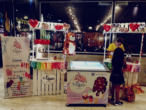 Stand De Pochoclos, Algodon De AzĂșcar, Helados,est De Candy