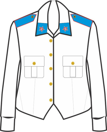 Uniforme Colégio Militar: Jaqueta Feminina Completa