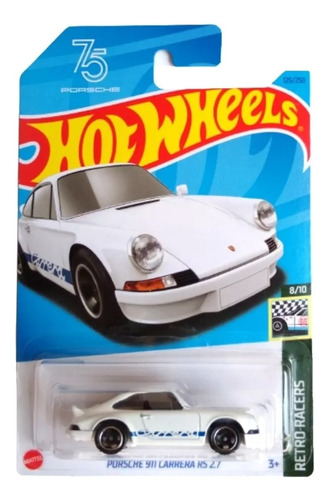 Hot Wheels 75 Aniv. Porsche 911 Carrera Rs 2.7 Blanco 2023