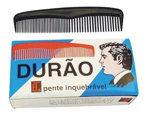 Pente De Bolso Durão - 48 Unidades (2cx X 24un) Cor Preto