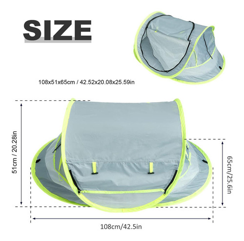Carpa Playera Para Niños Automática Plegable Pop-up