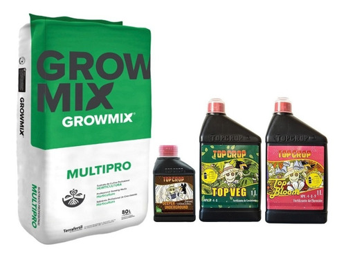 Growmix Multipro 80lts Top Crop Under 250ml Veg Bloom 1l