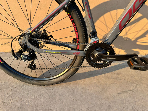 Bicicleta Aro 29 Oggi Hacker Sport 21v Grafite E Vinho