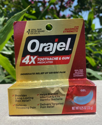 Orajel 4x Medicated Gel Alivio Dolor Encias Dientes Original