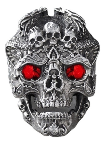 Calidad Anillo Gótico Calavera Apto For Hombre