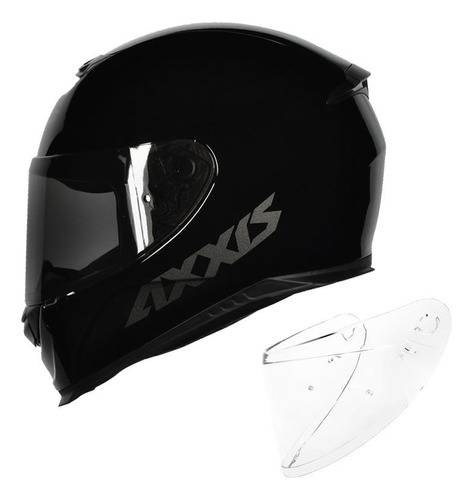 Capacete Axxis Eagle Solid/monocolor Gloss Black/grey 60/l