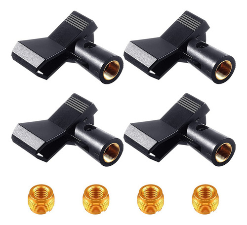 Soporte De Clip Para Micrófono De 4 Piezas Con 4 Adaptadores