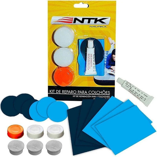Kit Reparo P/ Colchao Inflavel Remendo Cola Tampas Nautika