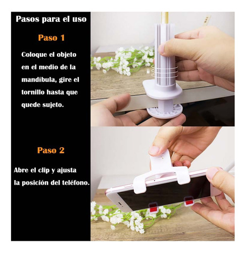 De Soporte Celular Brazo Flexible Ajustable Con Clip 2pcs