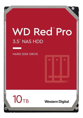 Disco duro interno Western Digital WD Red Pro WD101KFBX 10TB rojo