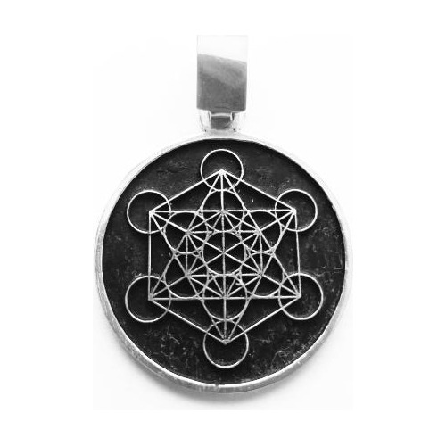 Dije Doble Exterminador Cubo De Metatron Plata 925 Talisman