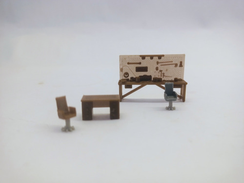 Banco De Trabajo Escala 1/87 Ho. Maqueta Miniatura. Impr 3d