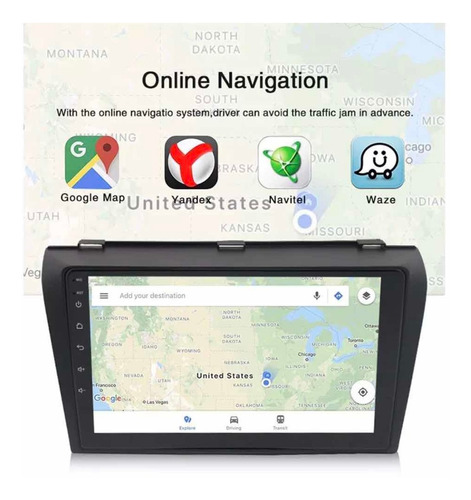 Pantalla Android 10.1  2+16gb Gps Wifi  Mazda3 2003/2010