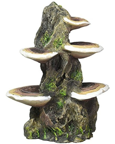 Penn Plax Mushrooms En Rock Aquarium Ornament Medium 55l X 4