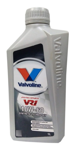 Aceite Valvoline Vr-1 Racing Oil 10w60 1 Litro 
