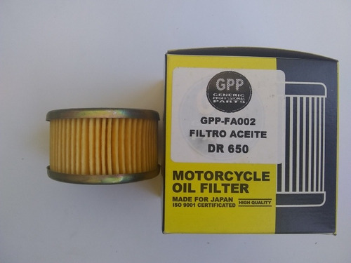 Filtro De Aceite De Dr650 Marca Gpp