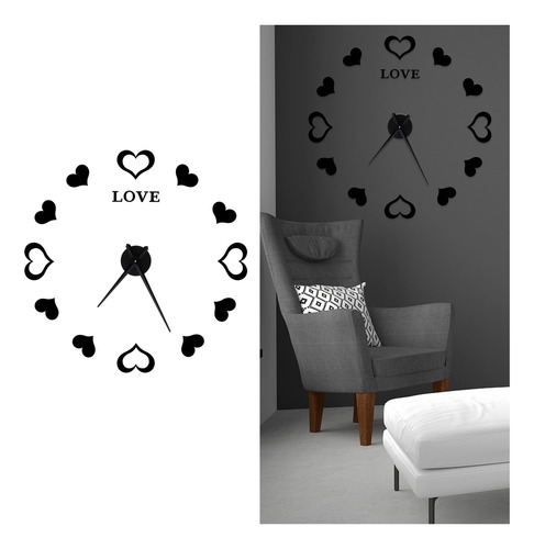 Adhesivo De Pared Con Espejo Acrílico Para Pared Clock Innov