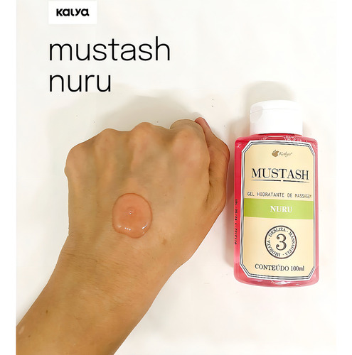 Gel Mustash Nuru Masaje Deslizante Y Masajeador 220ml