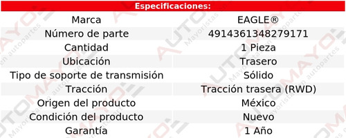 Tacón Transmisión Tras Yukon Xl 1500 8 Cil 6.0l 2006-2013