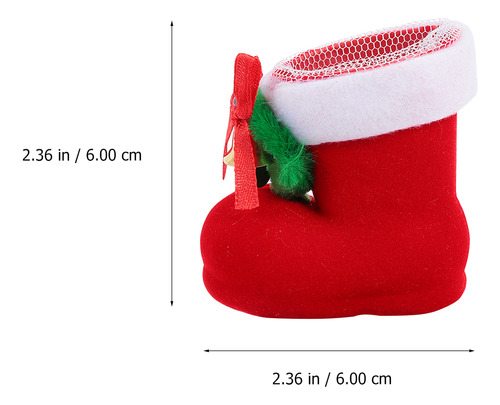 Adorables Botas De Regalo De Navidad, 4 Unidades, Decoración