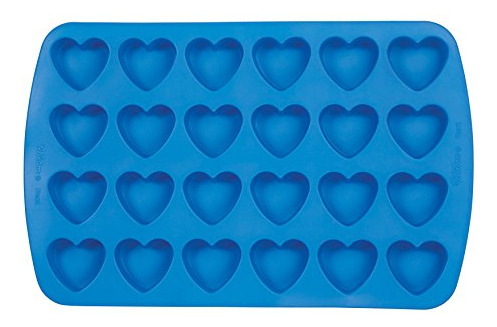 Molde De Silicona Wilton Easy-flex En Forma De Corazón, 24 C