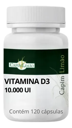 Vitamina D3 10.000 Ui 120 Capsulas Sabor Sem sabor
