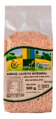 Arroz Cateto Integral Orgânico Coopernatural 500g