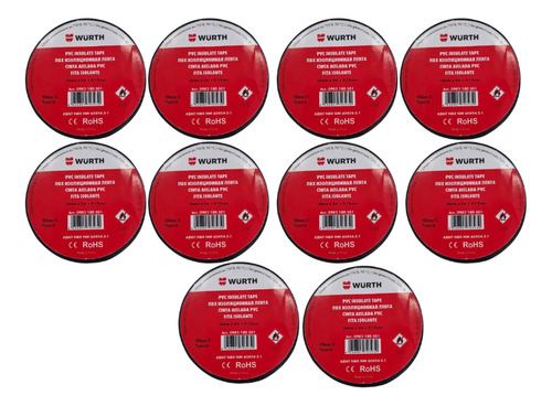 Kit de cinta aislante ignífuga Energy Wurth, 18 x 5 pulgadas