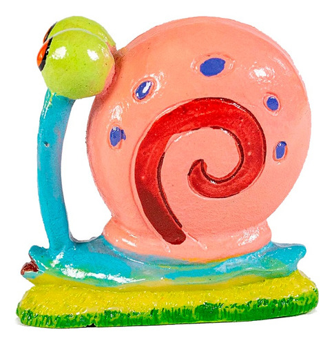 Caracol Gary 5cm Linea Bob Esponja - Adorno En Resina