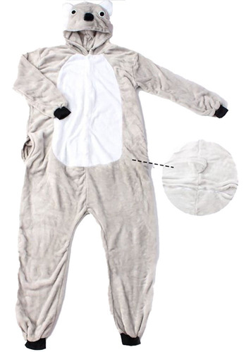 Imagen 1 de 1 de Pijama Mameluco Cachoron Koala Peluche Unisex Adulto Y Niño 
