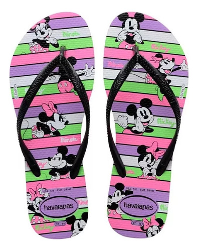 Ojotas Unisex Havaianas Slim Disney 25/36 * Shubox*