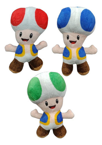  Peluche Toad Honguito De  Mario Y Amigos X Unidad