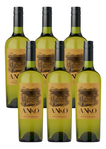 Vino Anko Torrontes 6x750 Ml - Sejanovich - Salta