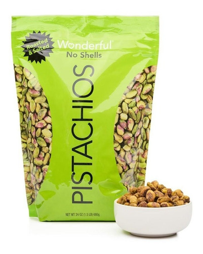 Imagen 1 de 2 de Pistachos Wonderful 24 0z 1.5lb 680gr