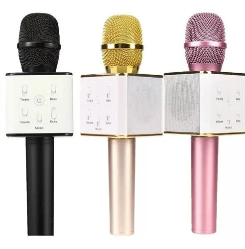 Microfono Bluetooth Inalambrico Karaoke Con Bocina Usb