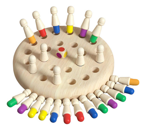 Memory Board Game Wood Memory Match Sticks Para 16cmx16cm