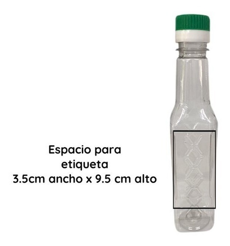 Imagen 3 de 10 de Botellas Plasticas Pet 250 Cc Cuadrada Para Aceite X 99 Un