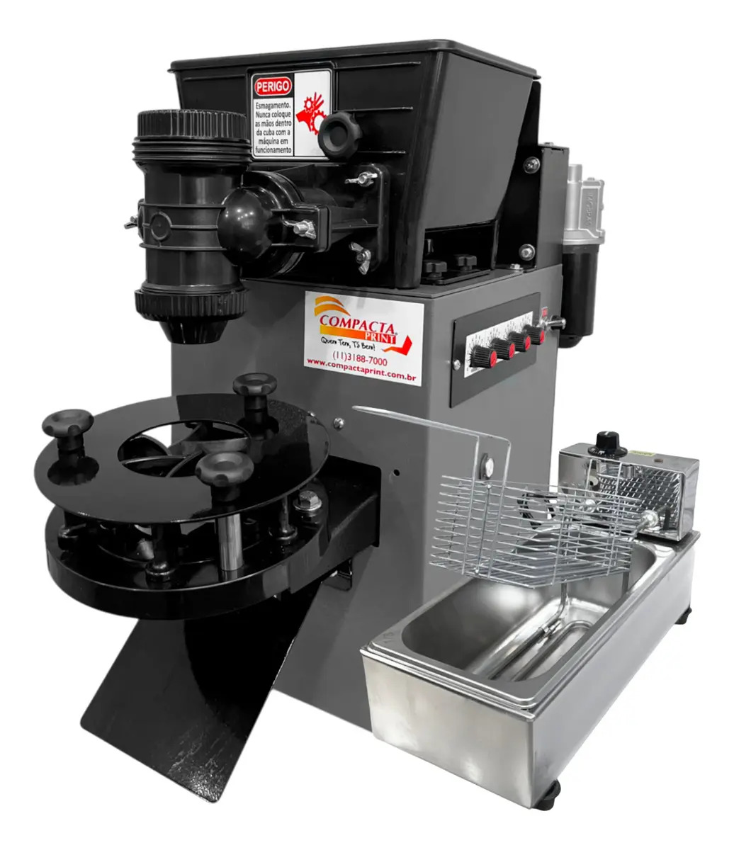 Máquina de Fazer Salgados Fritadeira Elétrica 3 Litros Compacta Print Modeladoras