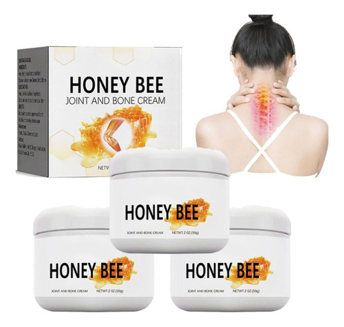 3pcs 59g Dolor De Veneno De Abeja Y Crema Curativa De Huesos