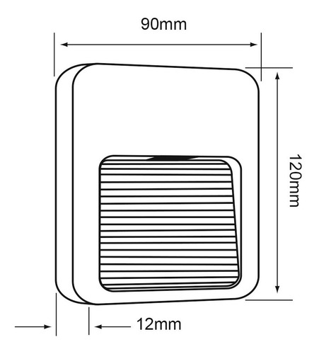 Imagen 7 de 7 de Lámpara De Exterior Led Para Sobreponer, 1.5 W, Luz Cálida