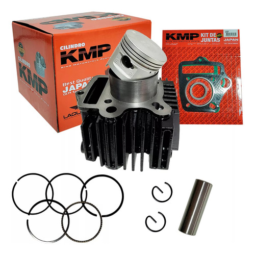 Kit Cilindro Motor Pop 100 Ks 2007 2008 2009 2010 Kmp