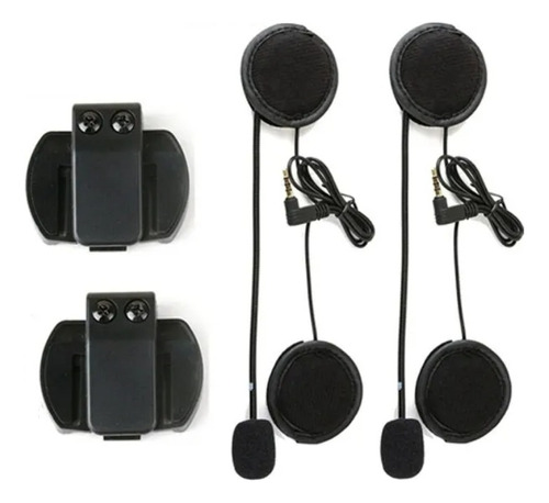 Kit 2 Fones Intercomunicador Moto V6 Pro