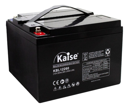 Batería Recargable 12v 24ah Kaise (es De 26ah) Ups Alarmas