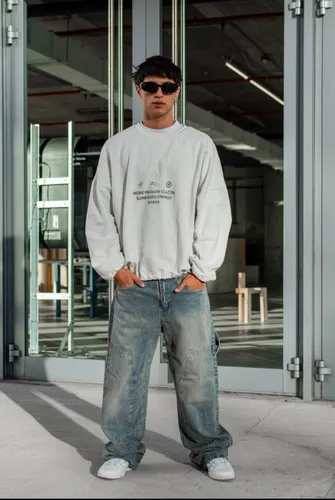 Pantalon wide leg hombre hotsell
