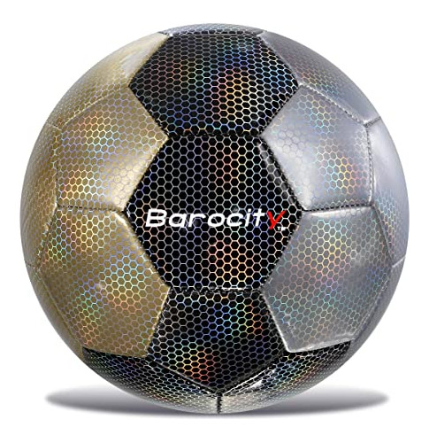 Barocity Mix Silver, Black, &quot; Gold Size 4 Soccer Ball 