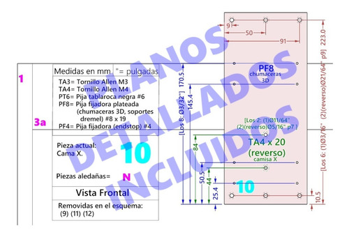 Profe Garcia, Kit Cnc 6kg-cm, 60cm, 120w, 14 Fresas, Arduino (Usado)